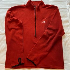 Mens The North Face- quarter zip fleece